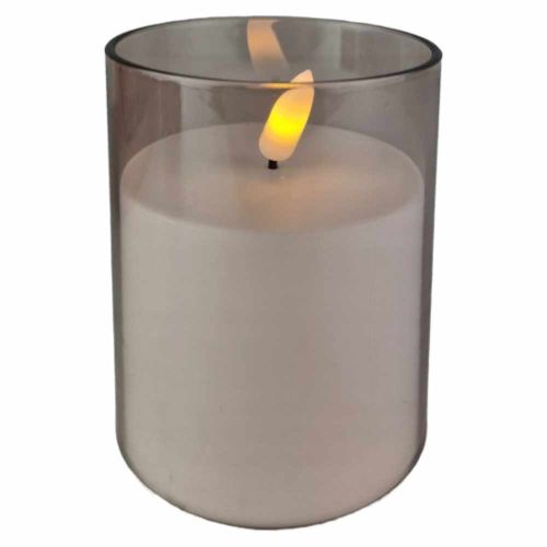 Świeca LED na baterie 15x7cm ciepła biała efekt płomienia Cortina