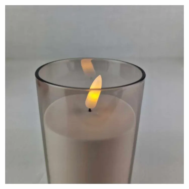 Świeca LED na baterie 15x7cm ciepła biała efekt płomienia Cortina
