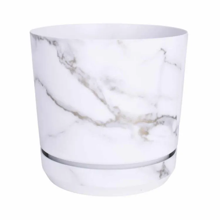 Osłonka na doniczkę polystone efekt marmuru 18x18x18cm Direct Home and Garden