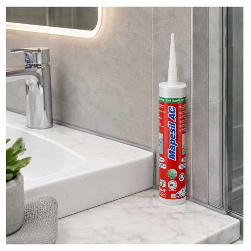 Silikon uszczelniający Mapesil AC 310ml do dylatacji i połączeń sanitarnych