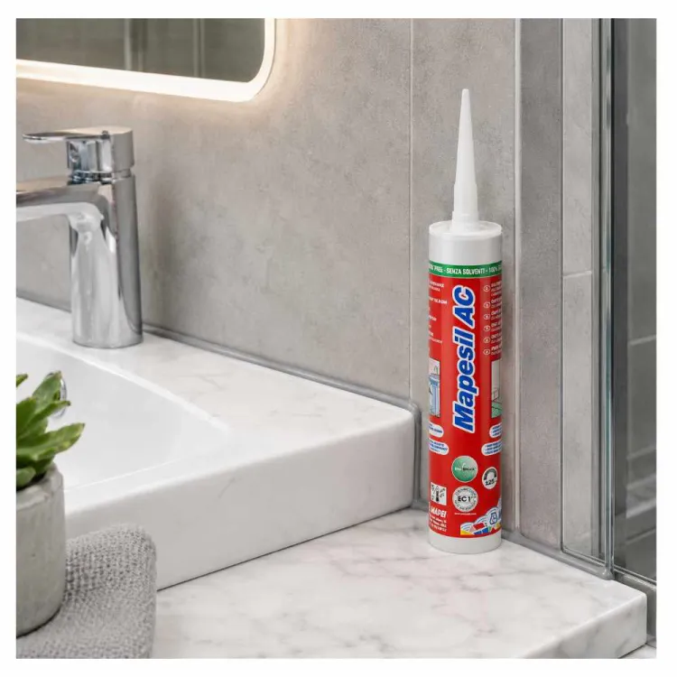 Silikon uszczelniający Mapesil AC 310ml do dylatacji i połączeń sanitarnych
