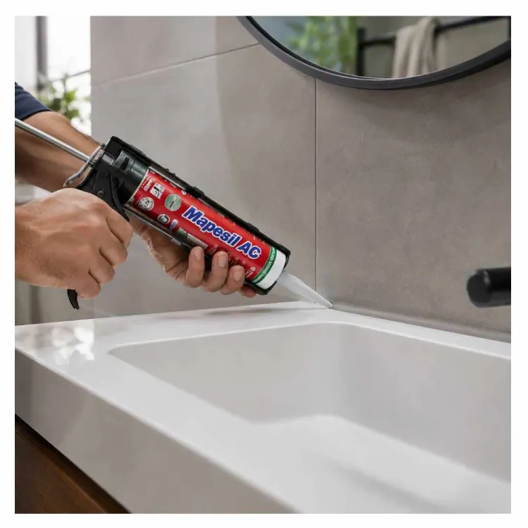 Silikon uszczelniający Mapesil AC 310ml do dylatacji i połączeń sanitarnych