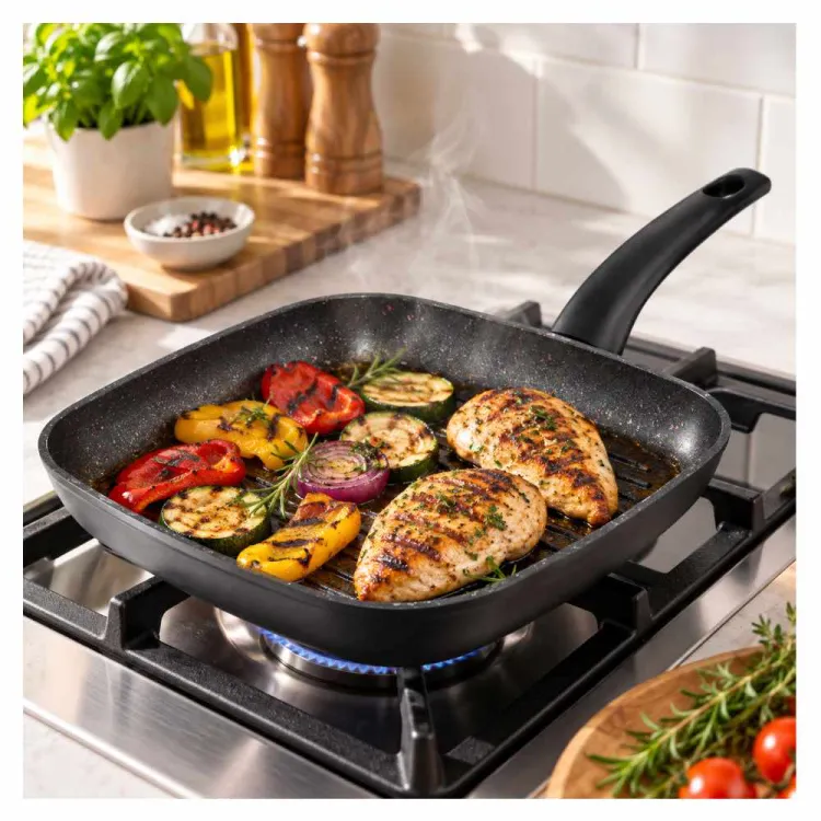 Patelnia grillowa Ambition Perfecto 26x26cm z powłoką Teflon™ na indukcję