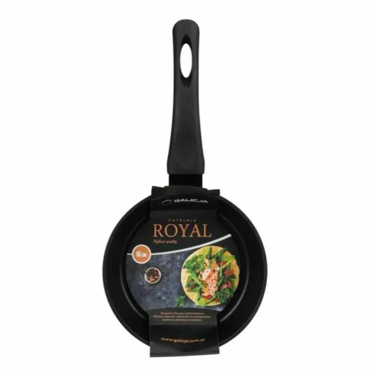 Patelnia aluminiowa 16cm z podwójną powłoką nieprzywieralną ROYAL