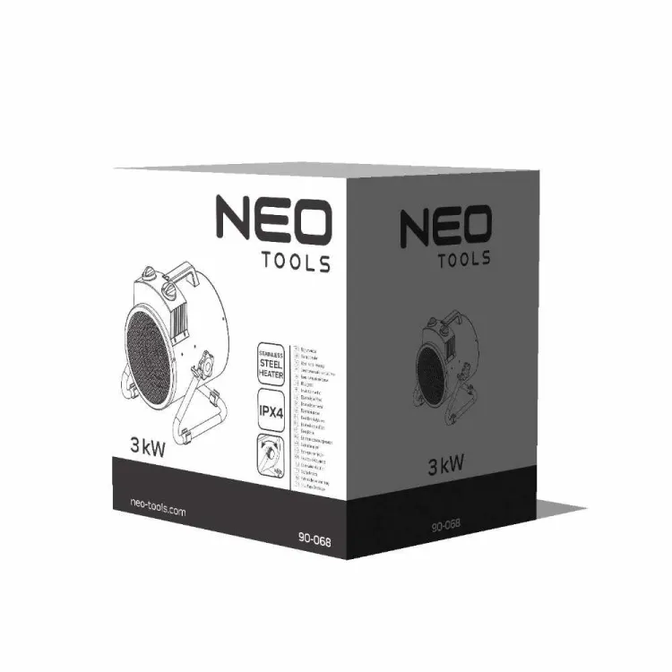 Nagrzewnica elektryczna 3kW przemysłowa termostat IP24 NEO Tools 90-068