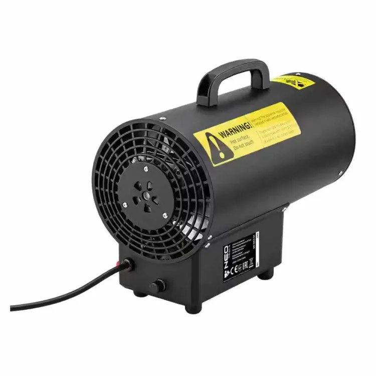 Nagrzewnica gazowa 15kW 320m³/h reduktor wąż piezo NEO Tools