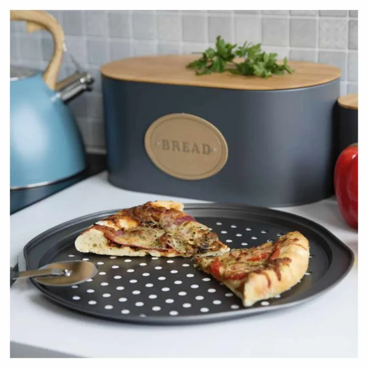 Forma do pizzy blacha perforowana non-stick Ø30cm 37x32cm Galicia