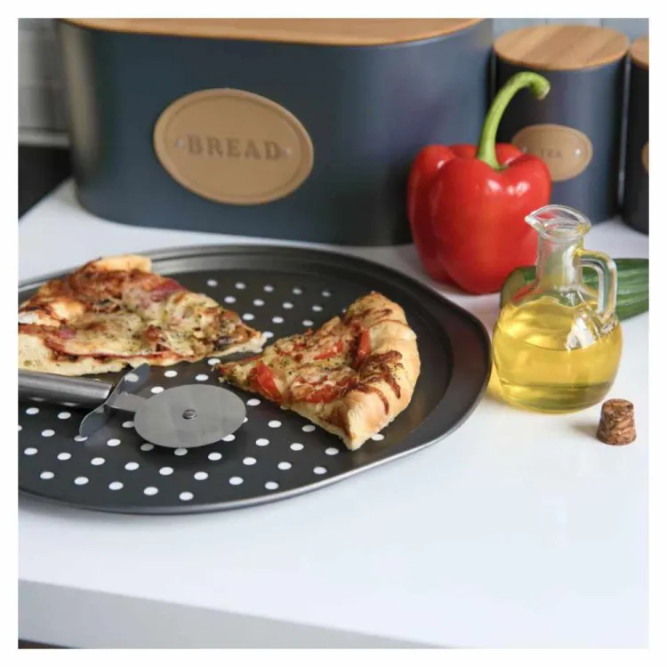 Forma do pizzy blacha perforowana non-stick Ø30cm 37x32cm Galicia