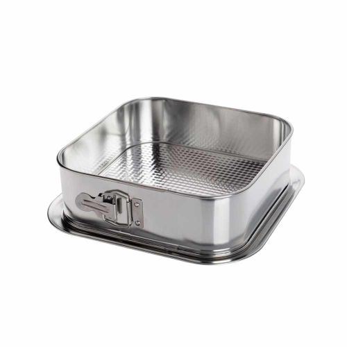 Tortownica kwadratowa 24x24cm forma stal ocynowana Galicja Platino