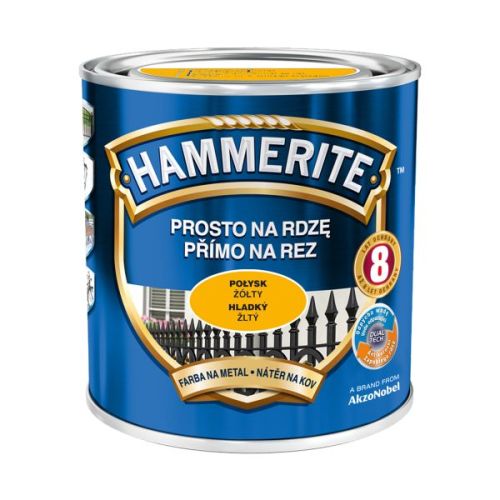 Farba antykorozyjna Hammerite Prosto Na Rdzę połysk Grafit 0,7L do metalu stal i żeliwo bez podkładu