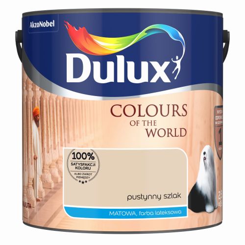 Farba lateksowa Dulux Kolory Świata Pustynny Szlak 2,5L do ścian i sufitów mat
