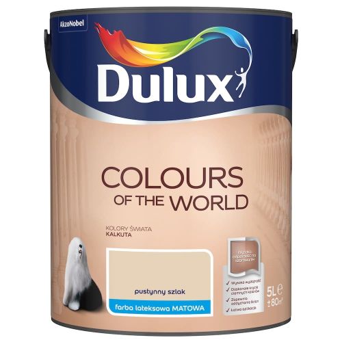 Farba lateksowa Dulux Kolory Świata Pustynny Szlak 5L do ścian i sufitów mat