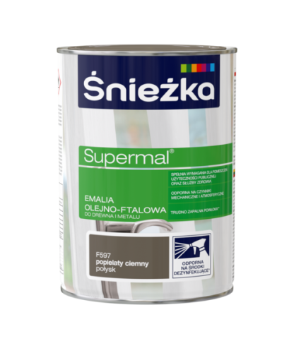 Emulsja Supermal popielaty ciemny 0,8l – zdjęcie 1