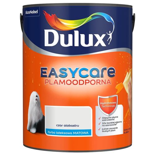 Farba lateksowa Dulux EasyCare Czar Alabastru 5L plamoodporna hydrofobowa do ścian i sufitów matowa