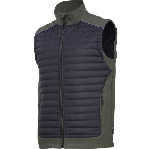 Bezrękawnik ocieplany czarno-zielony XL – zdjęcie 1