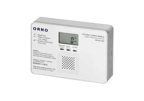 Bateryjny czujnik tlenku węgla -czadu 9V – zdjęcie 1