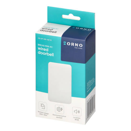 Dzwonek gong dwutonowy Brevis mini 230V biały – zdjęcie 2