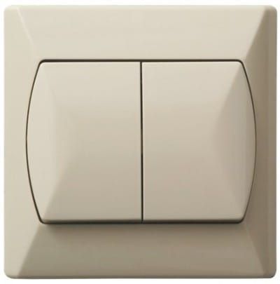 Akcent łącznik dwugrupowy świecznikowy beż – zdjęcie 1