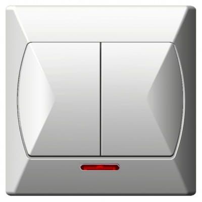 Akcent łącznik świecznikowy biały z podświetleniem – zdjęcie 1