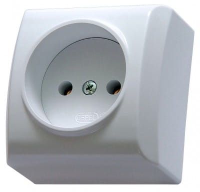 Bis gniazdo pojedyncze białe – zdjęcie 1