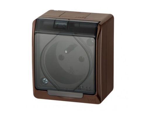 Hermes gniazdo hermetyczne pojedyńcze brązowe – zdjęcie 1