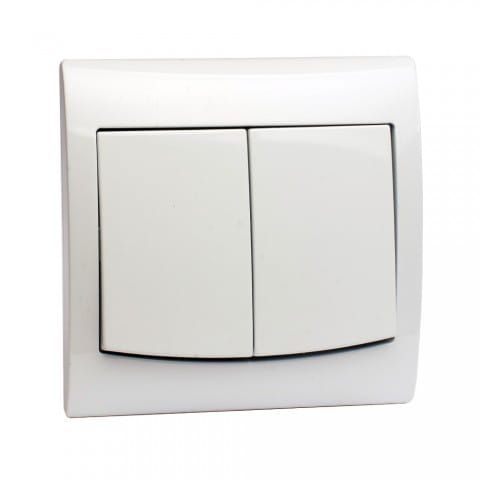 Vega łącznik podwójny biały – zdjęcie 1