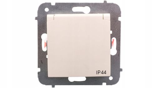 Carla gniazdo pojedyńcze z uziemieniem 2P+Z IP44 bez ramki – zdjęcie 1
