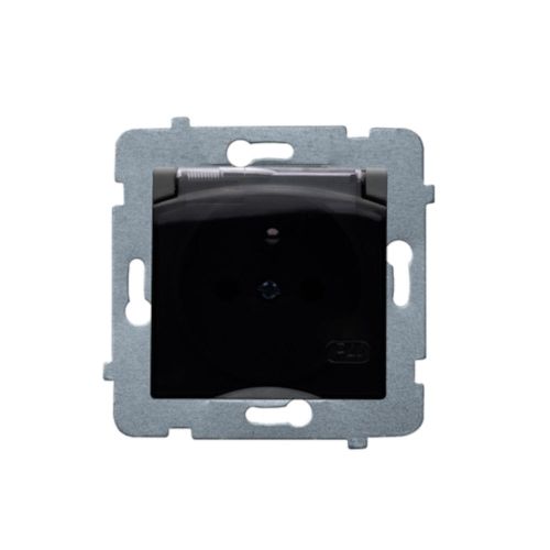 Rosa gniazdo bryzgoszczelne bazalt IP44 – zdjęcie 1