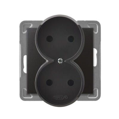 Impresja gniazdo podwójne z uziemieniem – zdjęcie 1