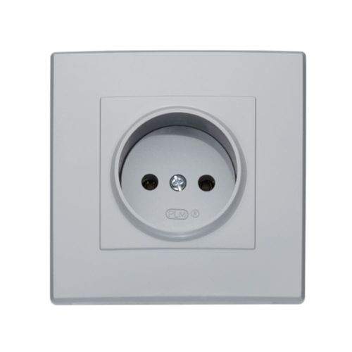 Milano gniazdo pojedyńcze bez uziemienia popiel – zdjęcie 1