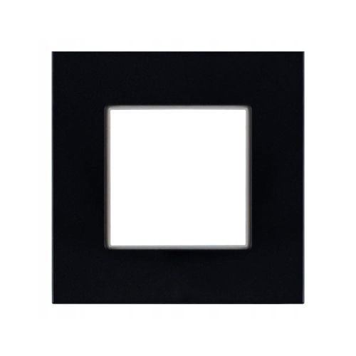 Rosa ramka pojedyńcza czarna szklana – zdjęcie 1