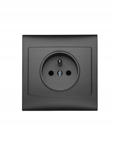 Vega gniazdo pojedyńcze z uziemieniem grafit – zdjęcie 1