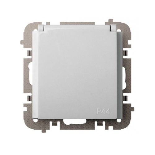 Vestra białe gniazdo bryzgoszczelne bez ramki – zdjęcie 1