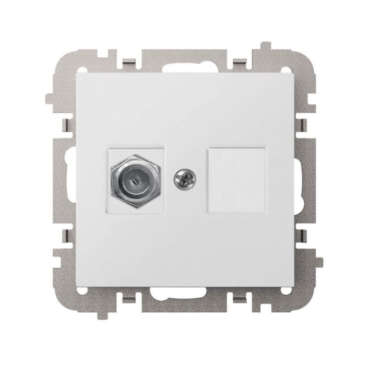 Vestra białe gniazdo typ FF bez ramki – zdjęcie 1