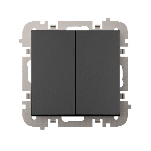 Vestra łącznik czarny podwójny bez ramki – zdjęcie 1