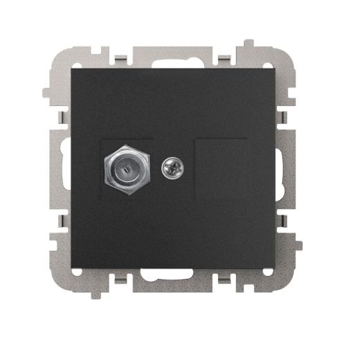 Vestra czarne gniazdo telewizyjne FF bez ramki – zdjęcie 1