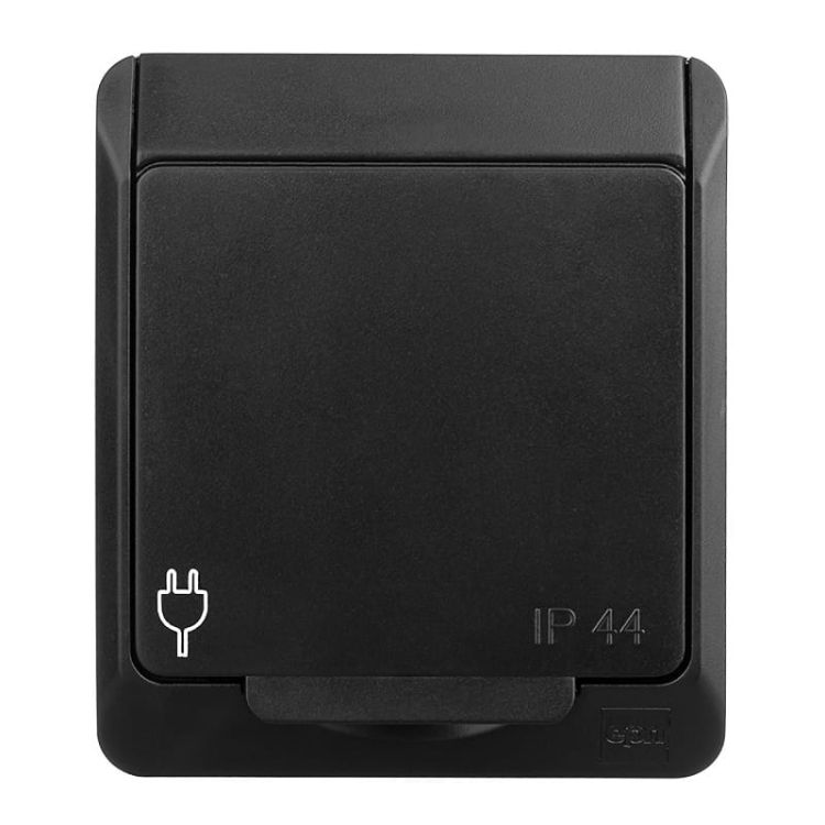 Hermes gniazdo natynkowe czarne 2P+Z – zdjęcie 1