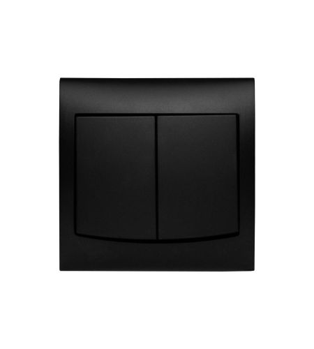 Vega łącznik podwójny czarny matowy – zdjęcie 1