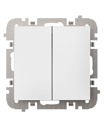 Vestra biały łącznik podwójny  schodowy bez ramki – zdjęcie 1