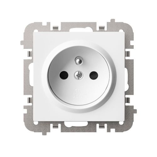 Vestra białe gniazdo pojedyńcze bez ramki – zdjęcie 1