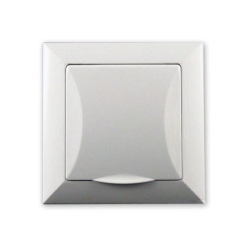 Opal gniazdo bryzgoszczelne z/u białe – zdjęcie 1