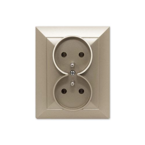 Opal gniazdo podwójne z/u satyna – zdjęcie 1