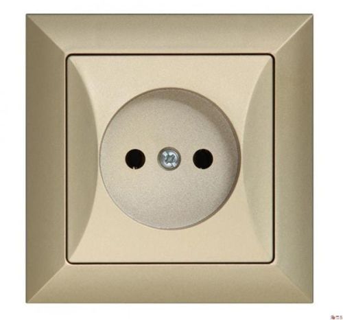 Opal gniazdo pojedyńcze  bez uziemienia – zdjęcie 1