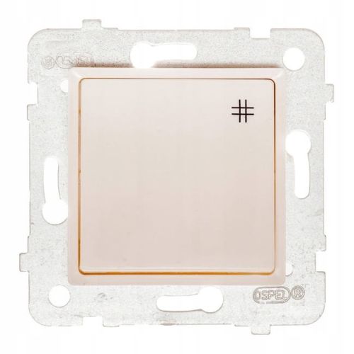 Rosa łącznik krzyżowy ecru  bez ramki – zdjęcie 1