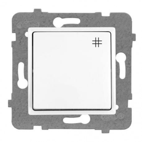 Rosa łącznik krzyżowy bez ramki biały – zdjęcie 1