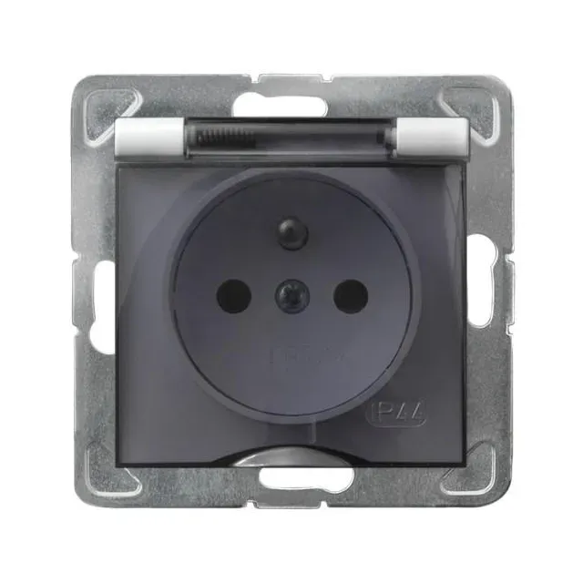 Impresja gniazdo bryzgoszczelne srebrne – zdjęcie 1