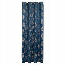 Zasłona Gloria na przelotkach 140x250 granatowo-szara – zdjęcie 1