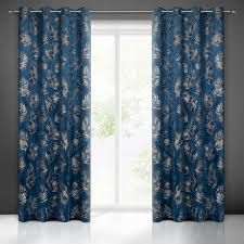 Zasłona Gloria na przelotkach 140x250 granatowo-szara – zdjęcie 2