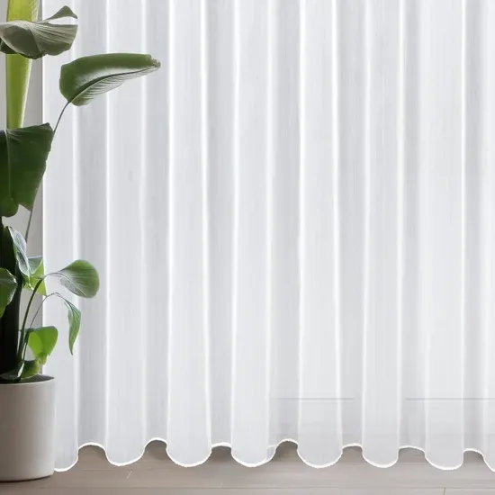 Firana Mirea 350x260 przelotki biała – zdjęcie 1