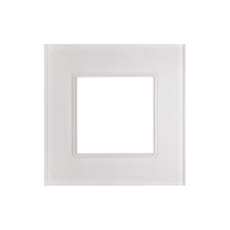 Rosa ramka pojedyńcza szklana kryształowa biel – zdjęcie 1